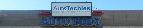 AutoTechies front sign